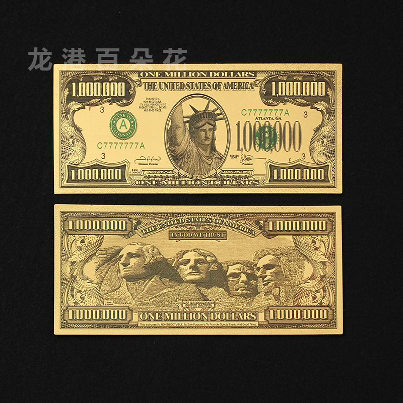 Монета коллекции с золотым фольгированием Статуи Свободы из ПЭТ ПВХ 24К Прямые продажи с завода, возможна индивидуальная печать