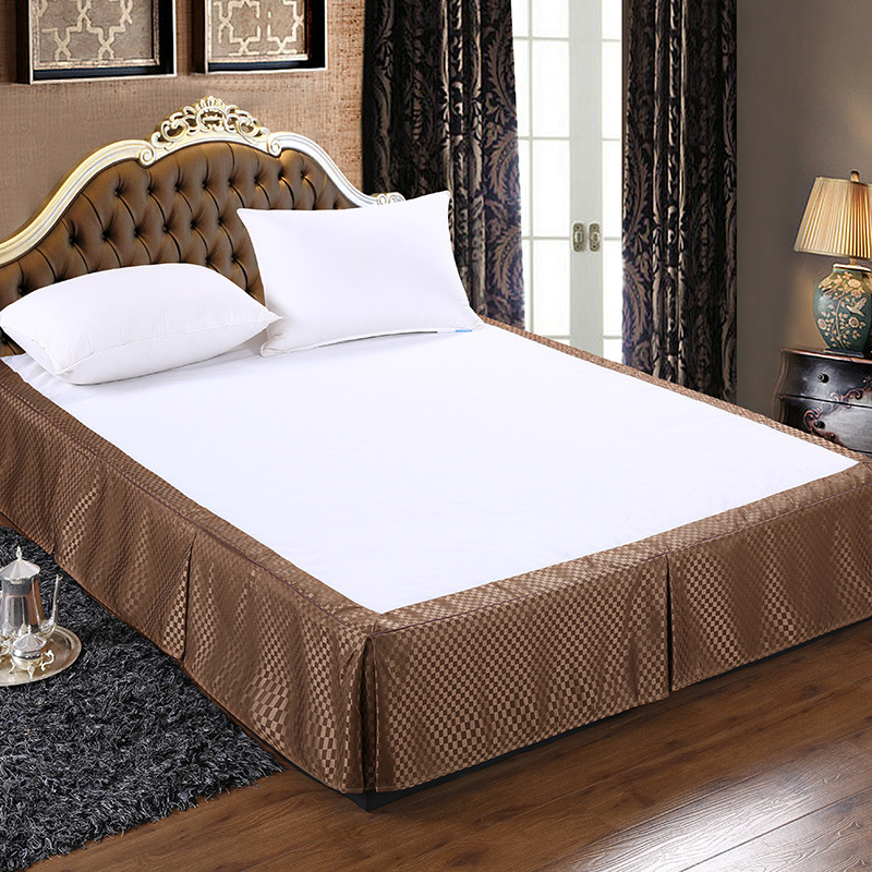 Hotel Bedding Modern Simple Single-Piece Bed Skirt Hotel White Bedspread Bed Cover Simmons Fitted Sheet Bed Group
