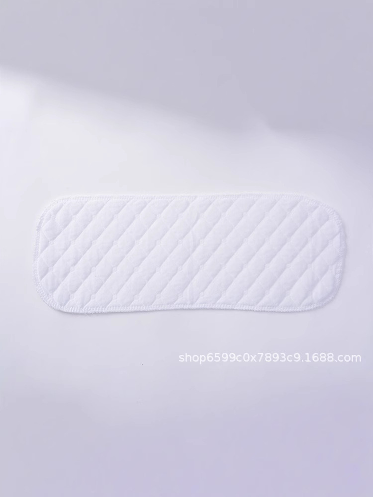 Cross-border supply with better baby white 3-layer ecological cotton diapers for baby washable diapers