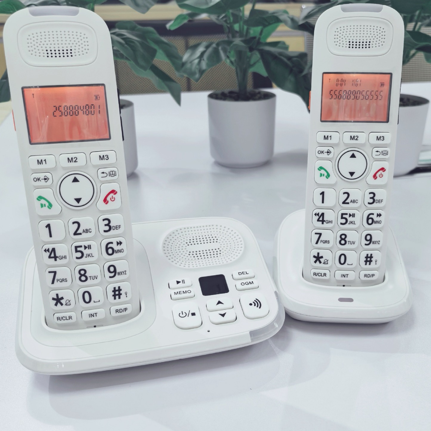 Official Authentic Big Letter D1015TAM-D One to Two Business Office Home Cordless Telephone Cross Border