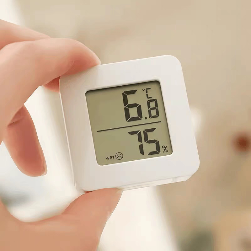 High-Precision Digital Indoor Temperature and Humidity Sensor Mini Thermometer for Baby Room with High-Precision Dry and Wet Display Detection