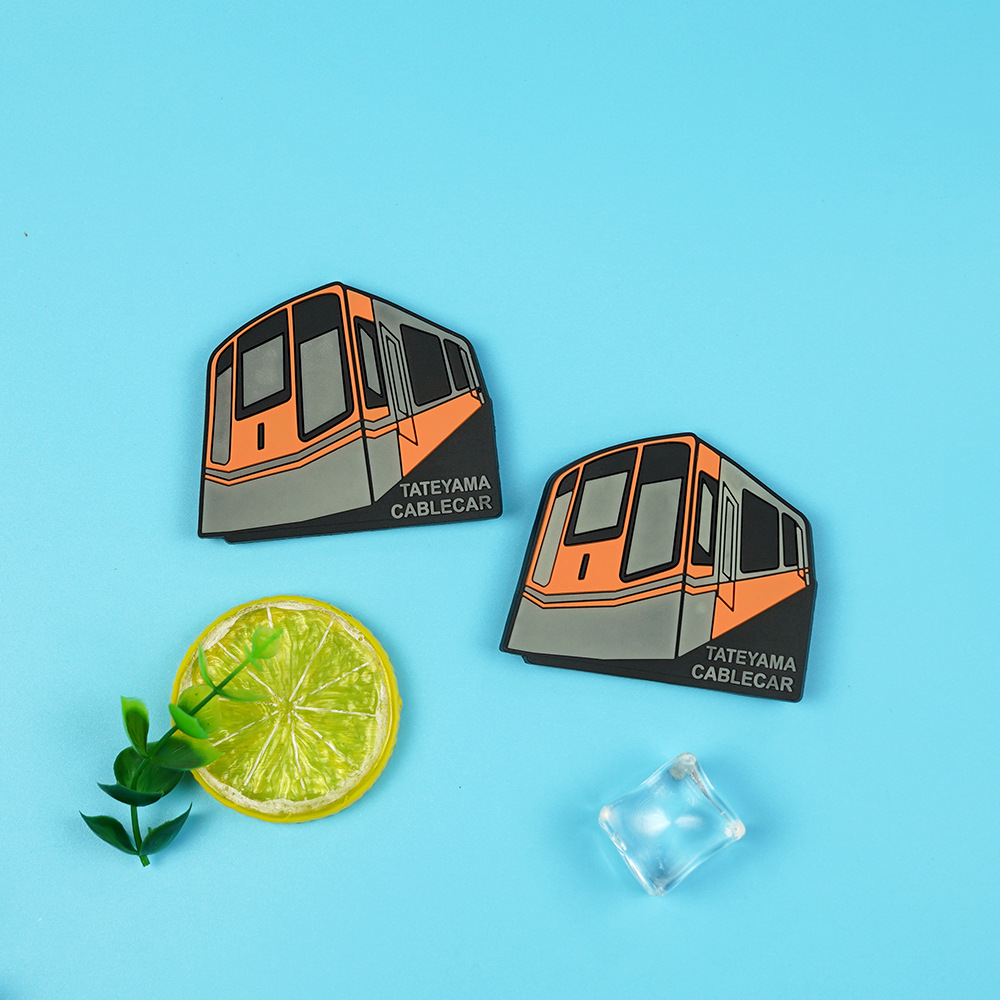 Factory cartoon creative 5.7*6.7cm locomotive refrigerator office computer stickers accessories