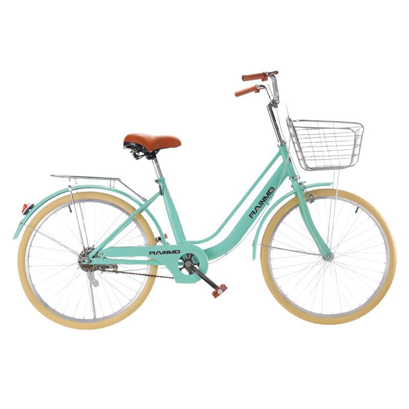 Yumengdie adult bicycle women's 24-inch commuter lightweight bicycle walking at work solid tire 26-inch college student