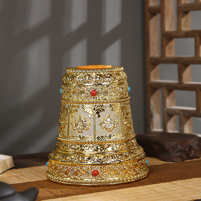 Электрическая ручная ручка электрическая вращающаяся база смола база Тибетский стиль двухцветный разнообразие опциональная ручная ручка лотос восемь благоприятных