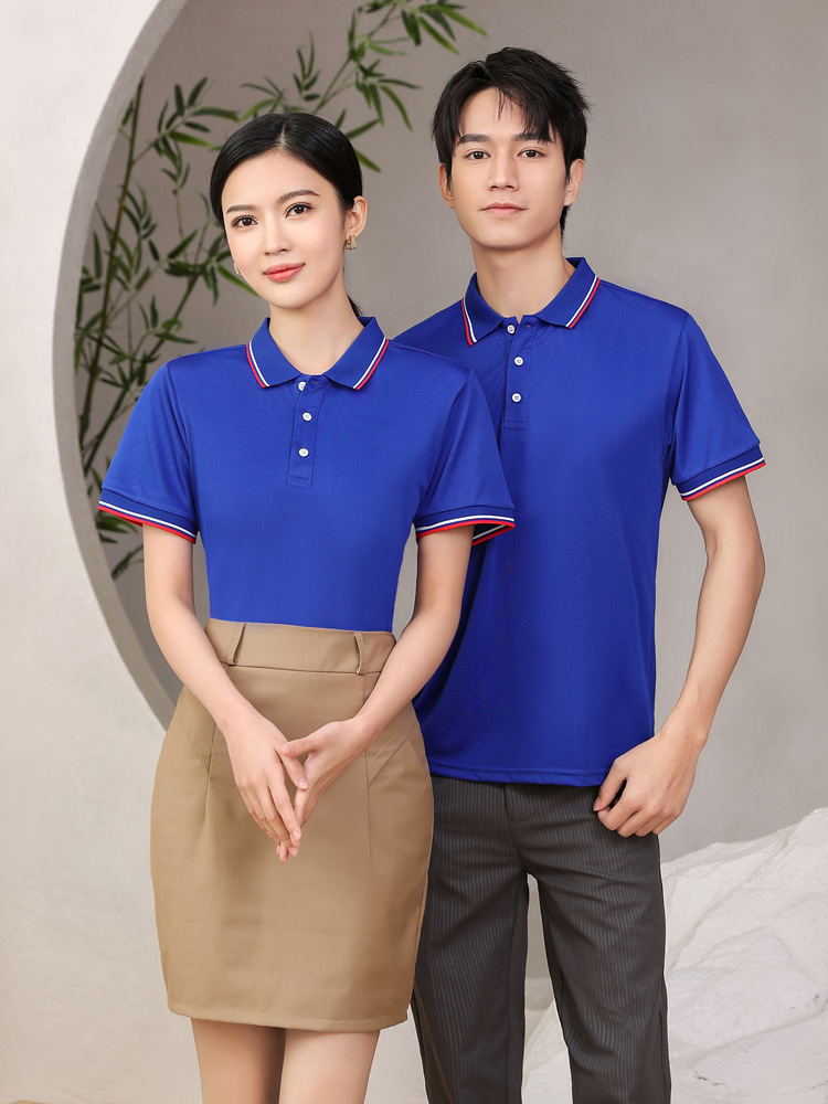 CH678 Hangfan Side Lel Summer Short-sleeved T-shirt Corporate Advertising Polo Shirt Print logo Work Clothes