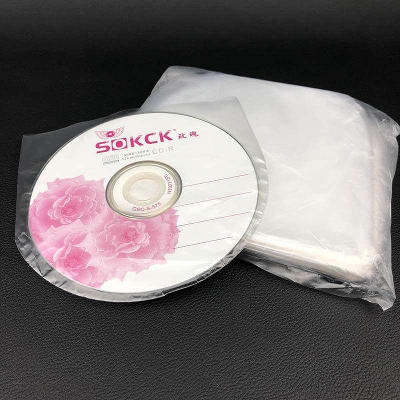 CD Bag Inner Film Bag CD Film Bag DVD Protective Film Film Bag Semi-circular Film about 500 Pieces