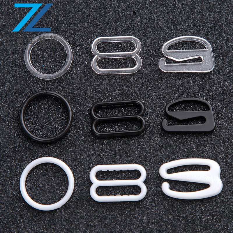 [Shangmeijia] Пластиковая пряжка для нижнего белья, регулируемая, прозрачная, экологически чистая, бюстгальтер 089, пряжка для купальника, плечевой ремень