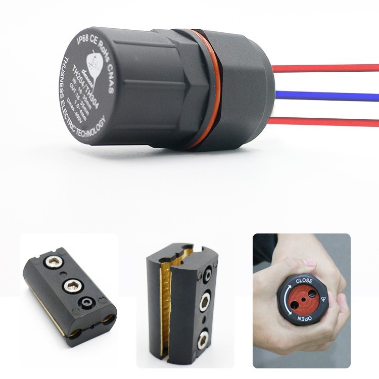 Industrial Grade Ip68 Waterproof Connector V0 Flame Retardant Pa6 M25-M32 Straight-Through/Y-Type Three-Way High Temperature Resistance and Corrosion Resistance