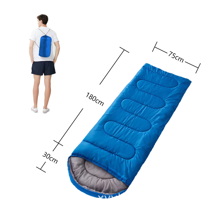 Factory envelope sleeping bag wholesale adult outdoor spring and autumn adult men and women thick warm portable camping