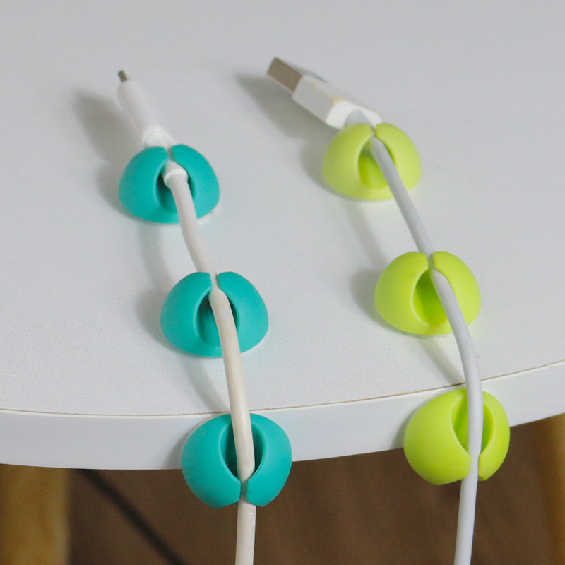 New data line power cord storage finishing solid wire porous solid wire combination self-adhesive back glue organizer