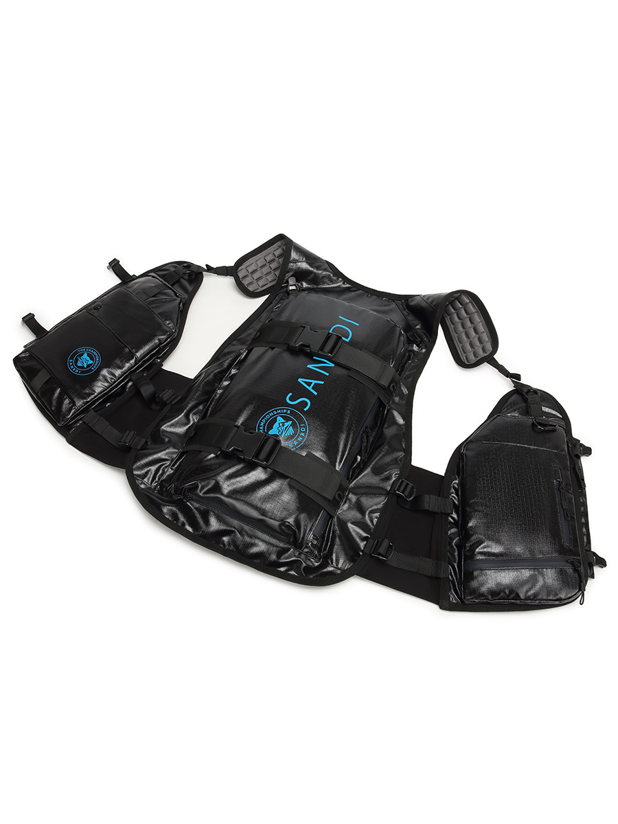 Sanxdi Snowboarding Vest Backpack Tactical Multifunctional Ski Bag for Men and Women with Back Protection Waterproof Off-Piste Vest