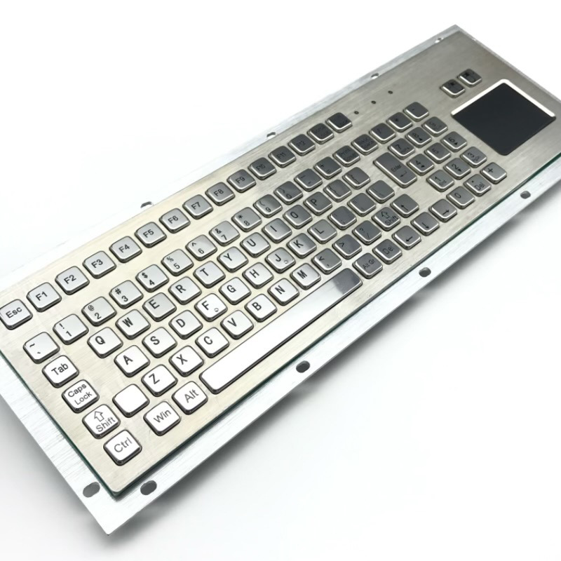 Stainless Steel Pc Large Keyboard Anti-Corrosion Durable Anti-Oxidation Dock Maritime Ship Dustproof and Waterproof Metal Large Keyboard
