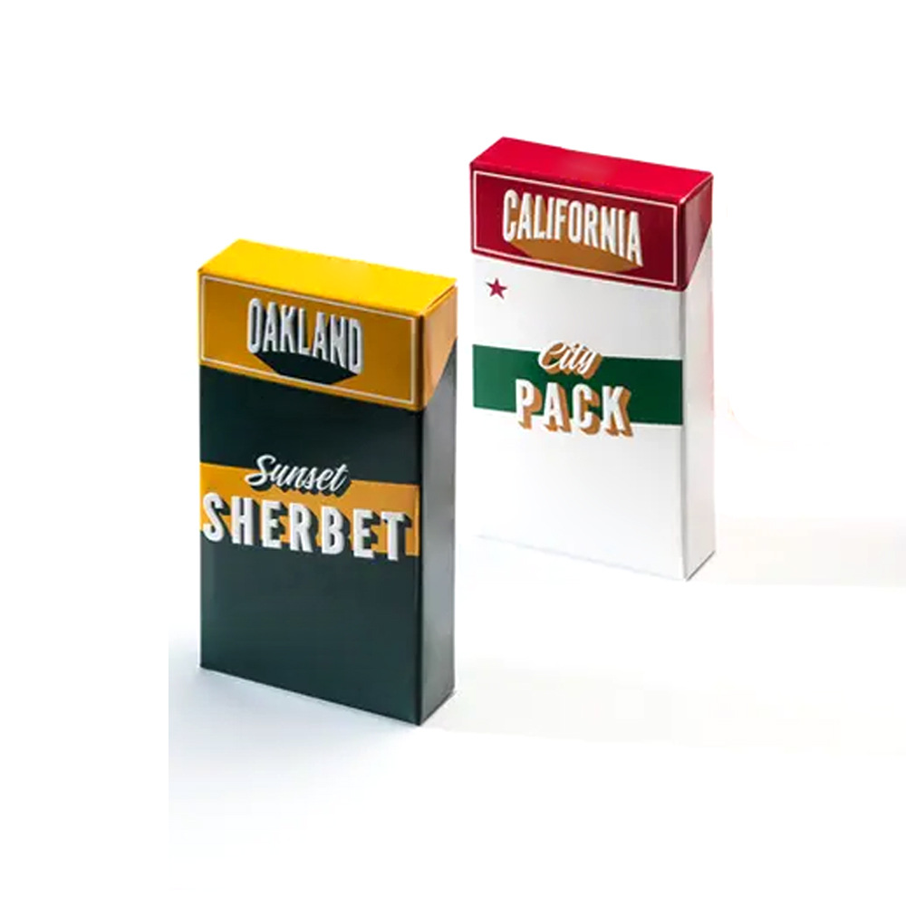 Wholesale Trendy Fashion White Card Cost-Effective Flip-Top Integrated Cigarette Case Fashion Cross-Border Graffiti Style Paper Cigarette Case Customization