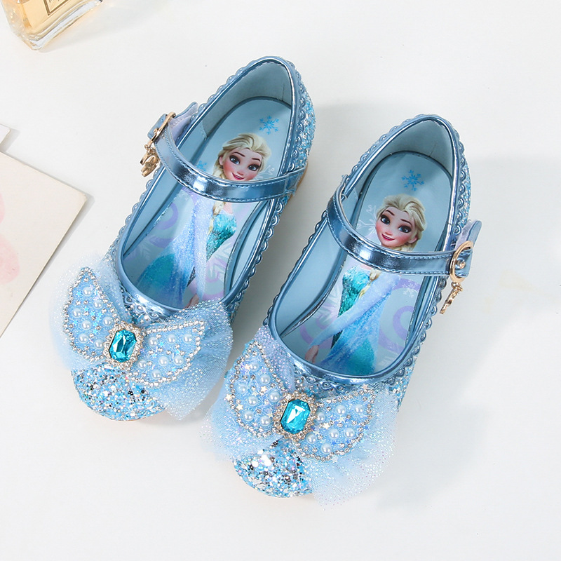 Girls High Heel Princess Shoes 2025 Spring and Autumn New Children's Shoes Aisha Children's Shoes Girls Fashion Baby Shoes