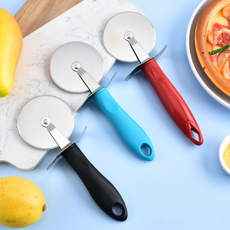 Pizza Knife Stainless Steel Pizza Roller Knife Pp Handle Pizza Cutter Thin Cake Cutter Kitchen Baking Tools Wholesale