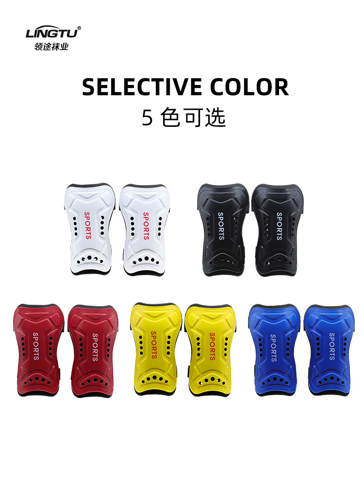 Professional Football Game Shin Pads Double Straps Calf Shin Pads Wear-Resistant Sports Breathable Anti-Collision Pads Wholesale