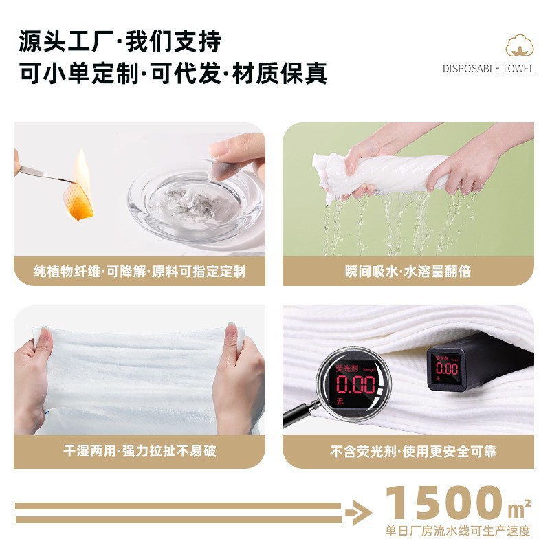 Cuihua Shi Disposable Bath Towel Thickeneded Independent Packaging Travel Hotel B&B Beauty Salon Disposable Towel Bath Towel