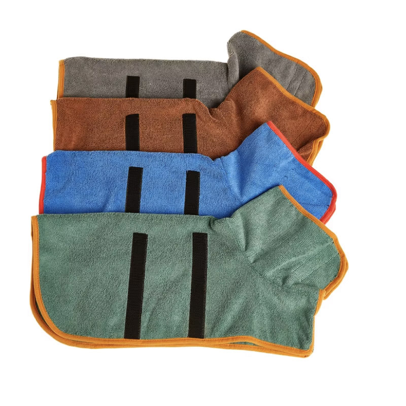 Cross-Border New Pet Bathrobe for Large Dogs, Full Body Wrap after Bathing, Water-Absorbent, Quick-Drying, Breathable Four-Season Dog Bathrobe