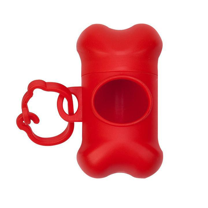 Pet Toilet Trash Can Dog Pet Cleaning Supplies Bone Type Pet Trash Box Portable Garbage Bag Box