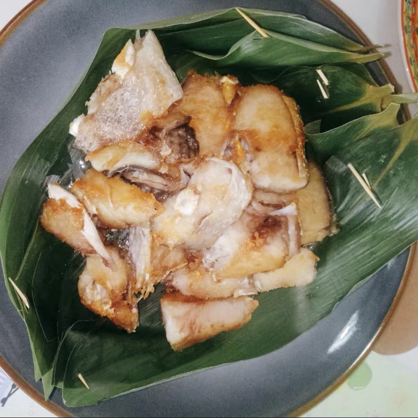 Vacuum Fresh Bamboo Leaves Japanese Cuisine Plate Sushi Mat Japanese Style Small Zongye Rotisserie Plate Decorative Green Bamboo Leaves