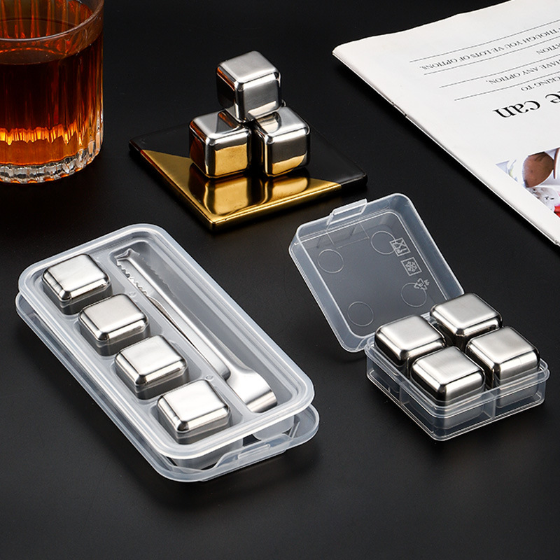 304 Stainless Steel Ice Cubes Quick-Frozen Metal Ice Tartar Household Whiskey Iron Ice Cubes Beer Sprite Ice
