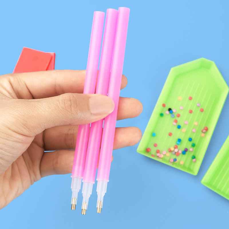 DIY Diamond painting tool suit round point drill clay bottled white point drill pen worker opening point drill plate