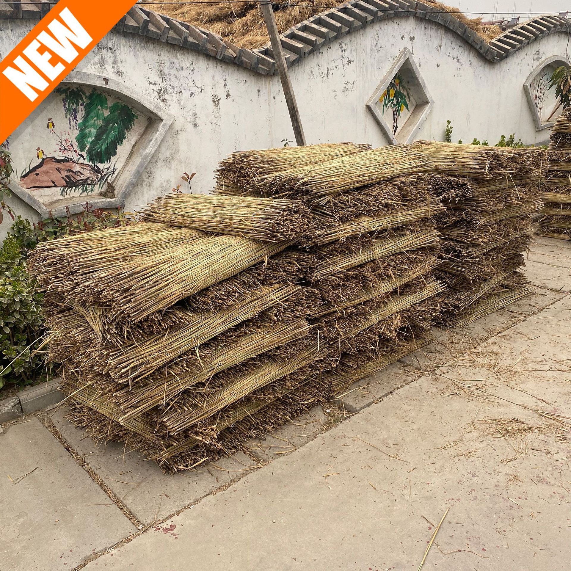 grass curtain grass tarpaulin straw rope greenhouse grass curtain grass bag green moisturizing grass curtain non-slip straw mat