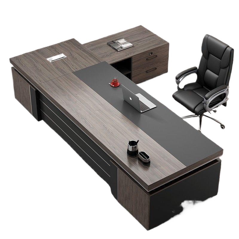 Boss Desk Office Desk and Chair Combination Simple Modern President Desk Supervisor Executive Desk Leadership Office Furniture