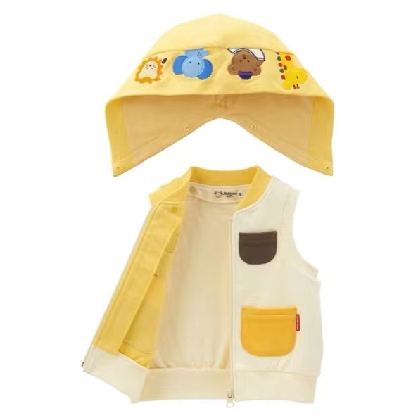 Tm Non-Returnable and Non-Exchangeable 2025 Autumn and Winter Trendy Brand High-End Children's Clothing Miki Color-Blocked Navy Bear Children's Vest