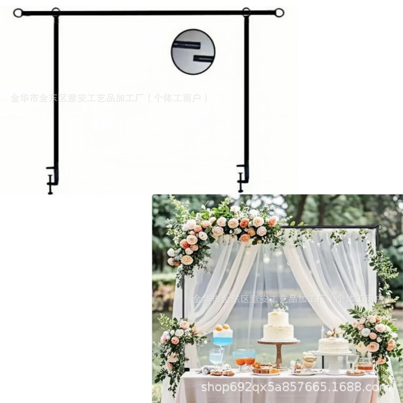 Стойка для арки на столе, цветочная подставка, регулируемая железная арка