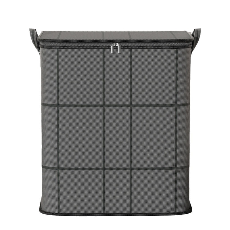 Quilt storage bag clothes quilt finishing bag black woven bag super capacity moving packing artifact