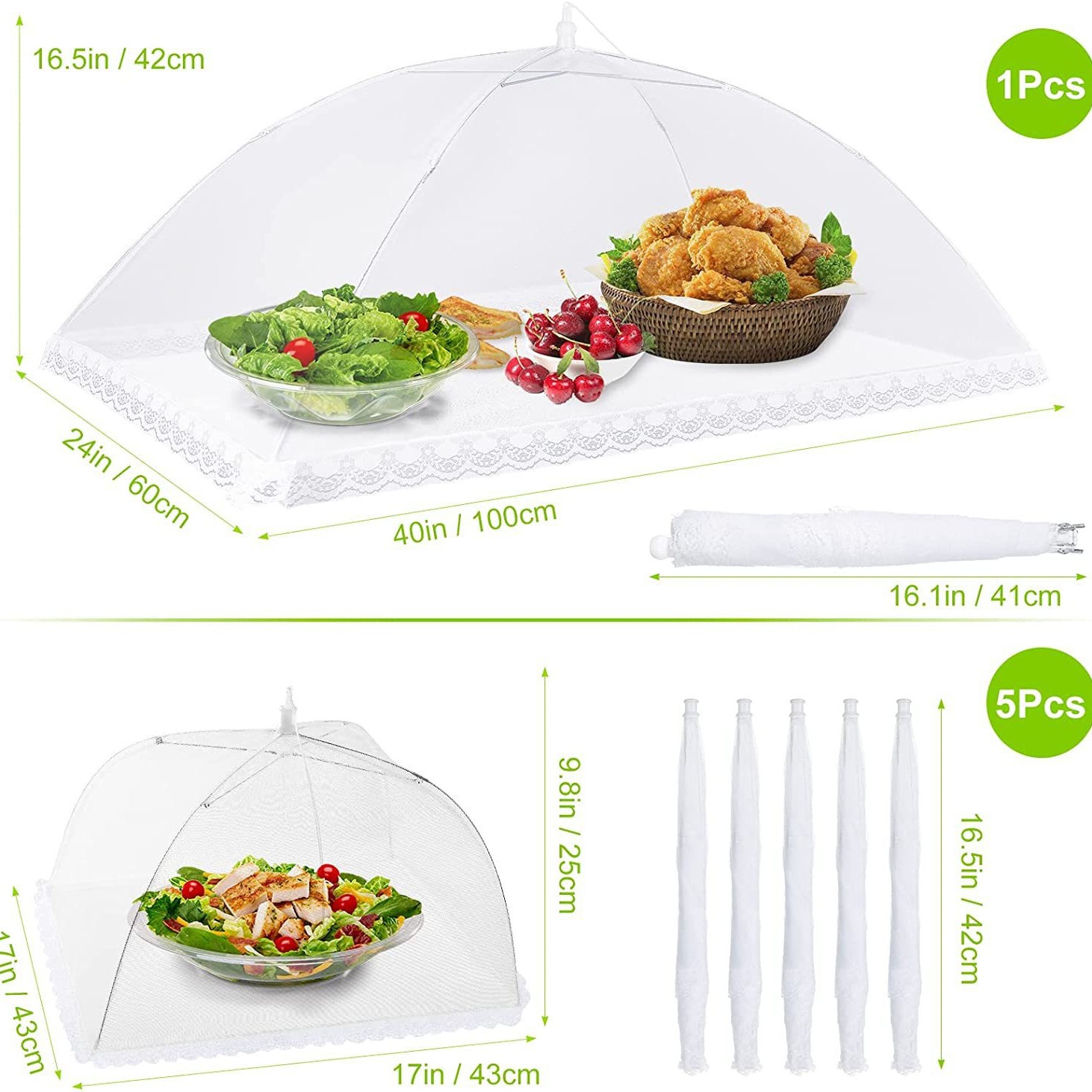 Factory direct food cover food cover table cover insect cover removable and washable outdoor food cover
