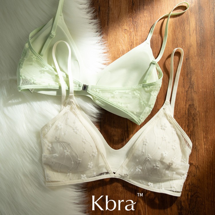 Lace Beautiful Back Bra for Women Summer Thin 2025 New Popular Small Breast Push-Up Bra Anti-Sagging Triangle Cup