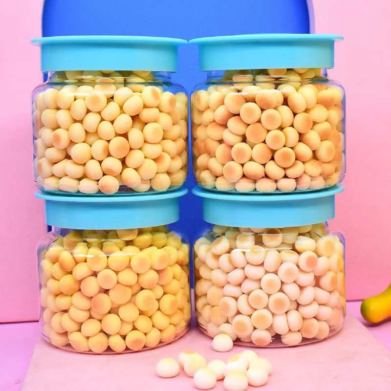 September 2025 Qiaolaibao Small Steamed Buns 80g Blue Lid Egg Pastry 4 Flavors Small Egg Pastry Yam Milk