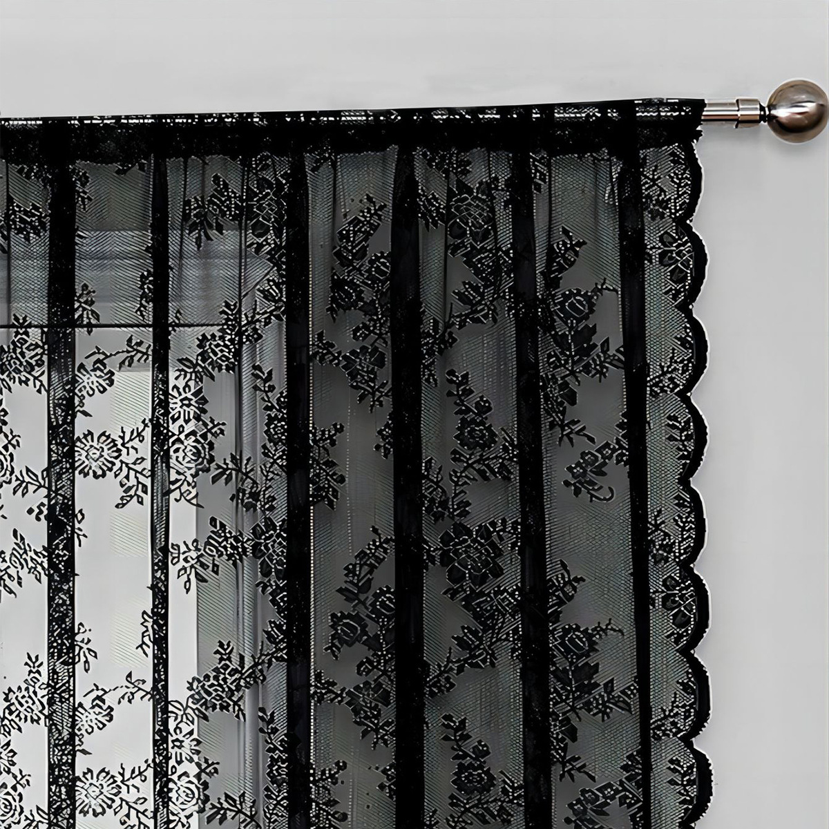 Fabric Manufacturer Wholesale Export Warp-Knitted Lace Curtains Blackout 150cm 120Gsm Hot-Selling Pastoral Style
