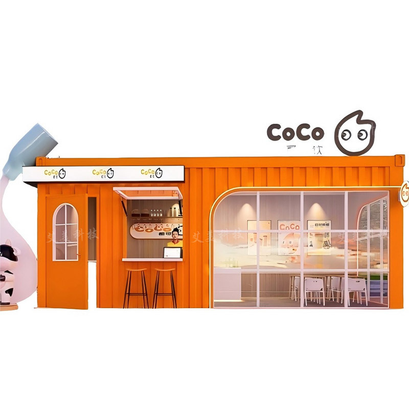 New Trendy Container Mobile Shop for Commercial District Planning and Design, Scenic Spot Ticket Booth, and Vending Kiosk