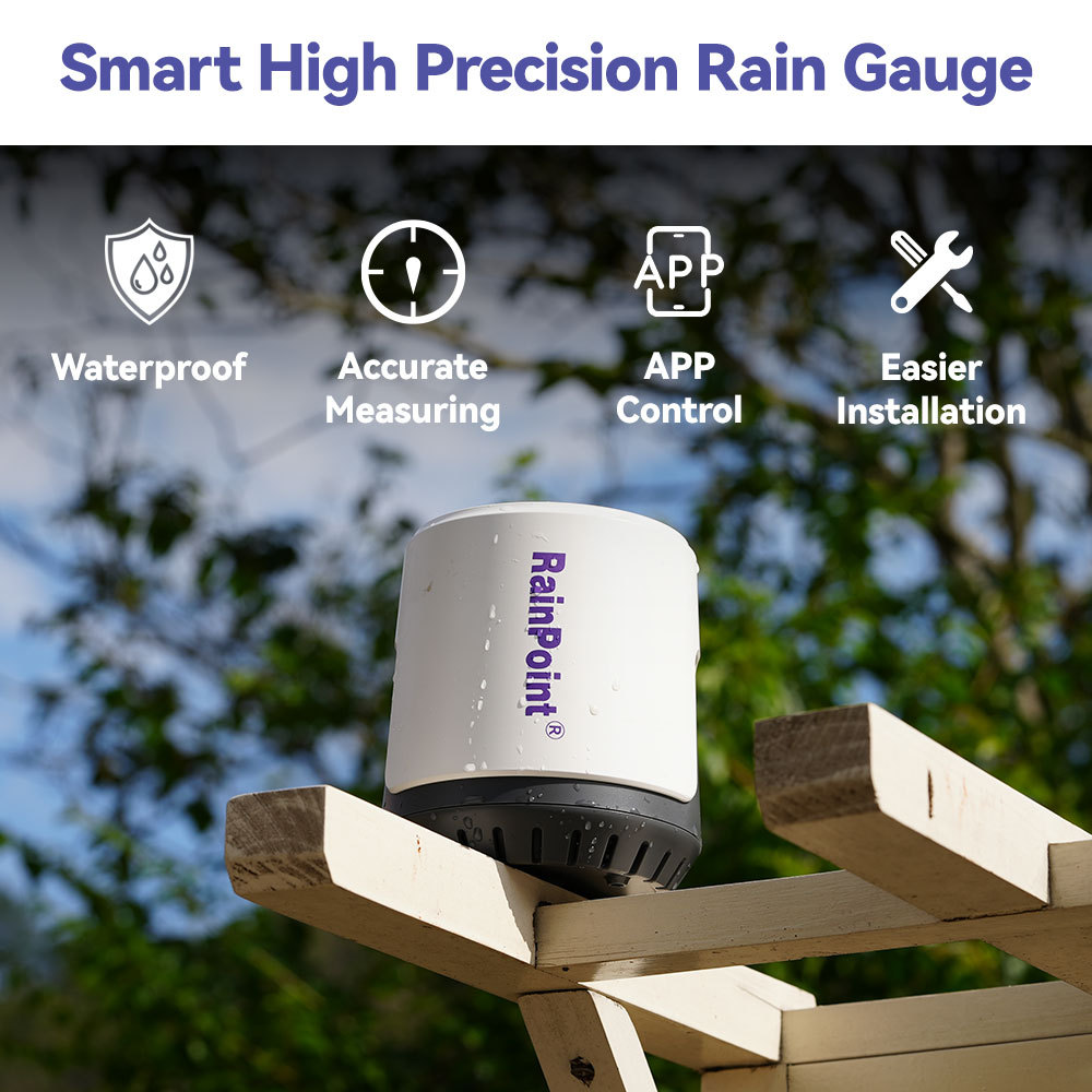 Wifi Rain Gauge Can View Rainfall at Any Time