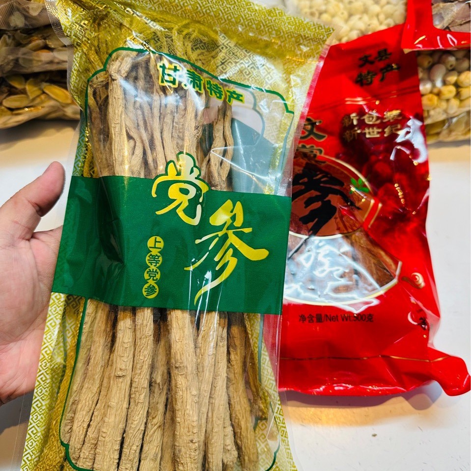 Codonopsis Pilosula One Pack 0.5kg Sulfur-Free Gansu Codonopsis Pilosula Direct Sale from the Place of Origin