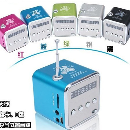 Td-V26 портативный мини bluetooth динамик с экраном радио ноутбук Mp3 плеер карта динамик