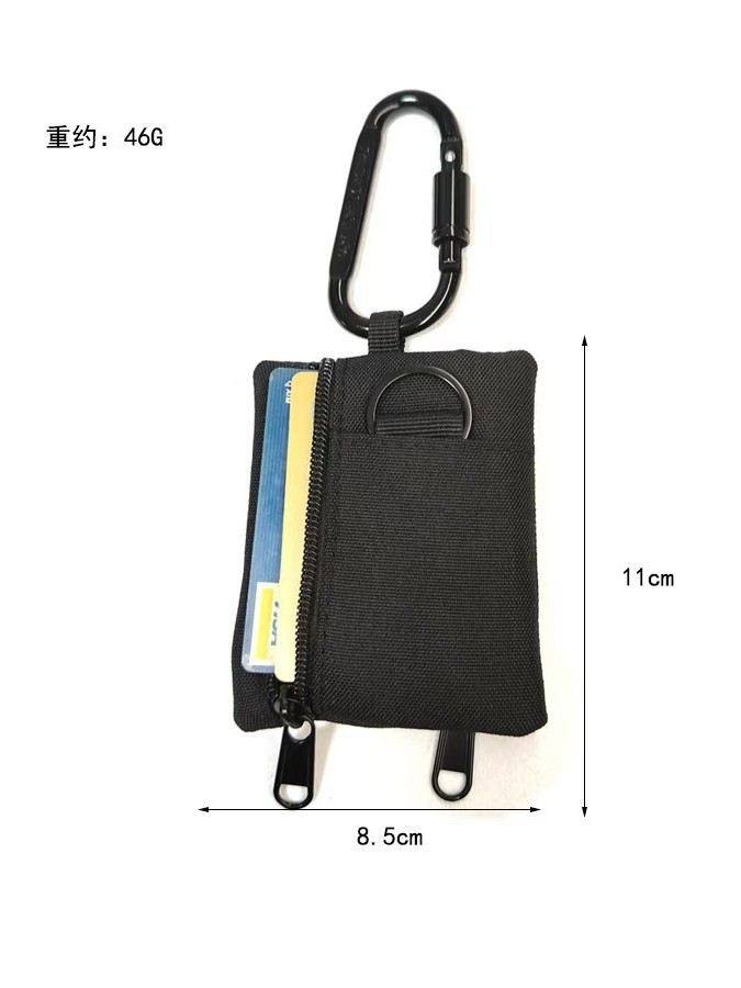 Casual Camping Tactical Outdoor Hiking Fishing Coin Storage Zipper Card Holder Key Earphones Small Wallet