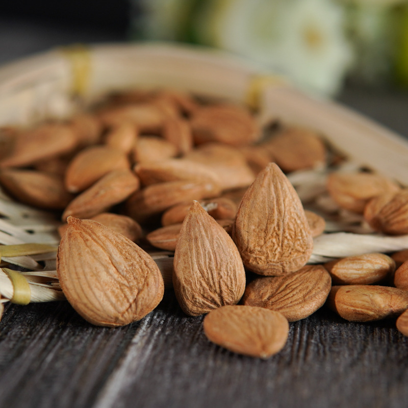 500g Xinjiang specialty raw almond nuts original non-almond authentic bitter almond Aksu straight hair