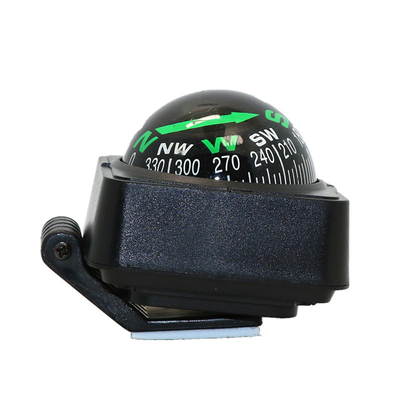 Outdoor Supplies Self-Driving Tour Car-Mounted Guide Ball Compass with Adjustable Angle Car Ornament Car-Mounted Compass