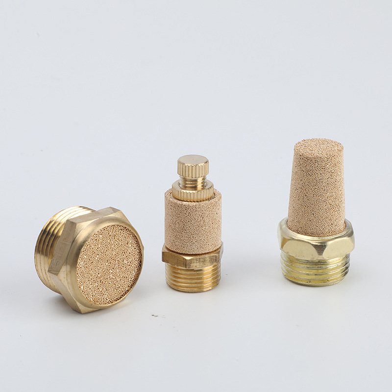 Pneumatic solenoid valve SML adjustable silencer SML flat head pagoda copper silencer BSL-01/02/03/04