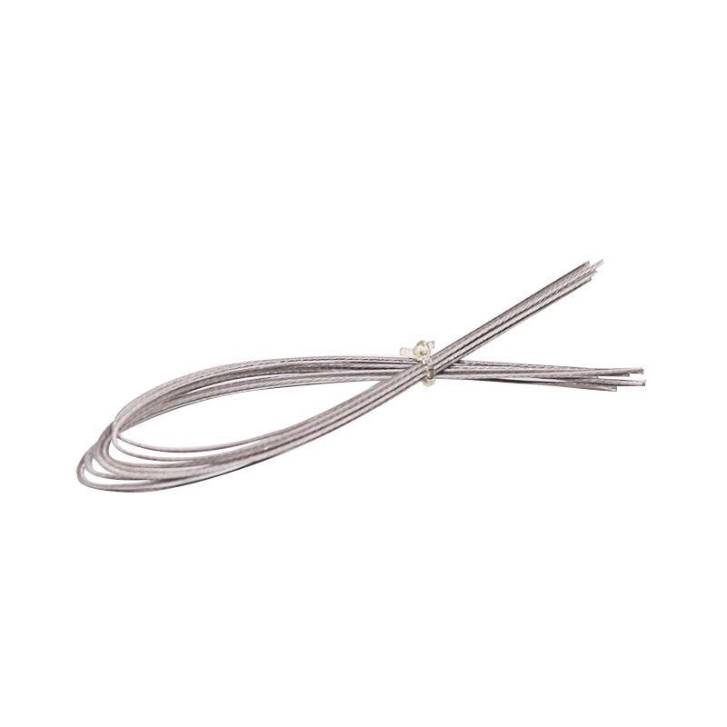 Wholesale 0.3mm steel wire lead beads for Wenwan beads Bodhi thin steel wire silver gray 10cm20cm can be fixed