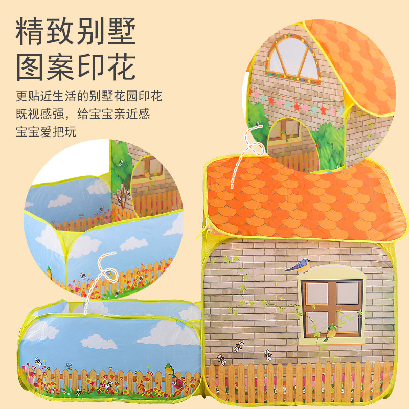 Cross-Border Children's Tent Game House Indoor Baby Toy House Ocean Ball Pool Villa Garden Hut Play House