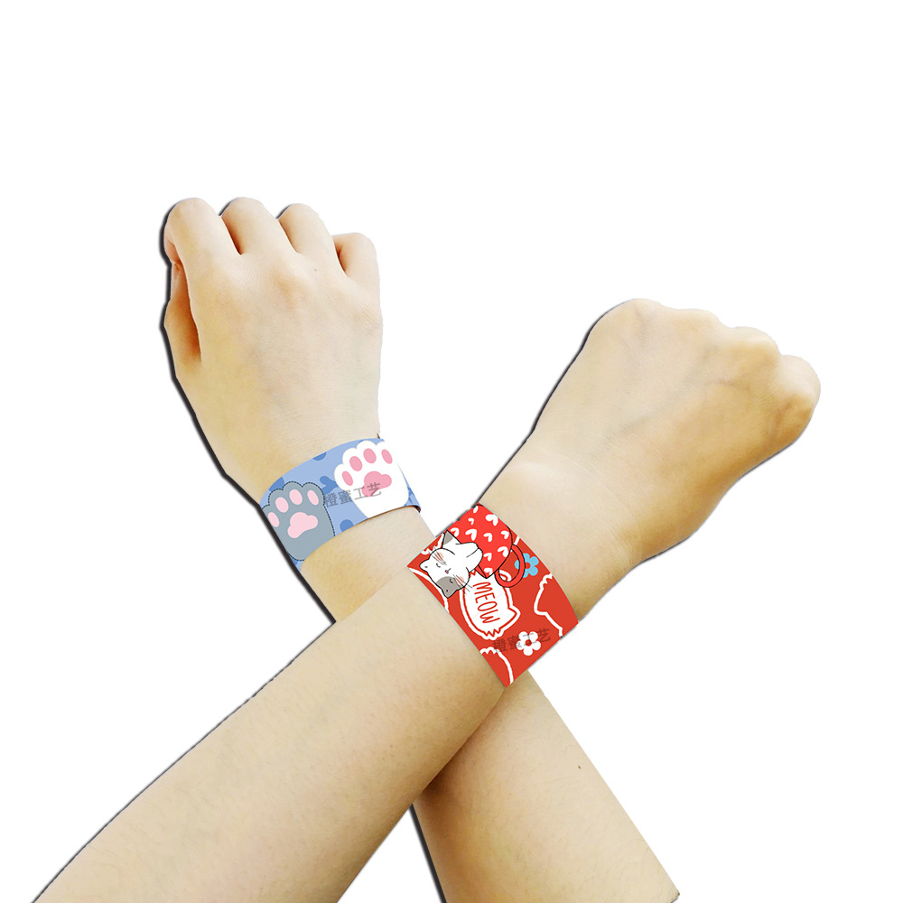 Cross-Border Kitten Series Snap Ring Pet Party Snap Ring Paw Cat and Dog Theme Activity Bracelet