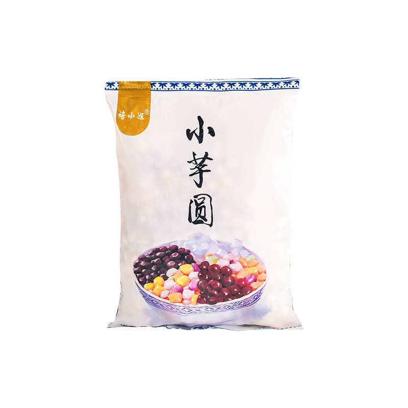 Three-color large taro round handmade taro round mixed milk tea shop special ingredients small taro round household semi-finished products fresh taro fairy