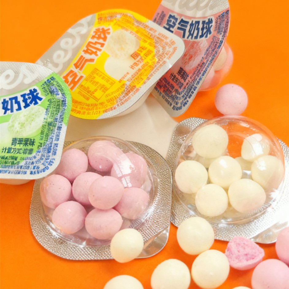 Молочный шарик, оригинальный вкус, хрустящие молочные продукты, закуска для детей