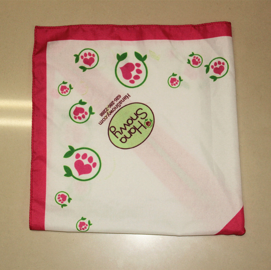 Manufacturer Customized Polyester Triangle Scarf Pet Headscarf Thickeneded Polyester Triangle Headscarf