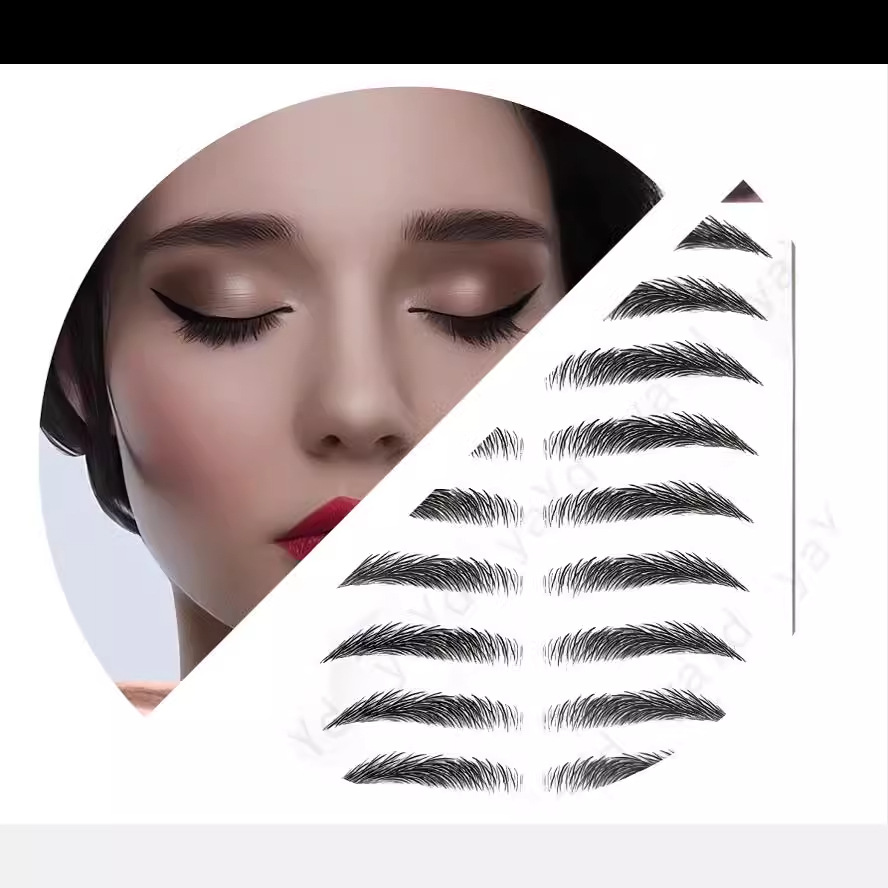 6D имитационные экологические наклейки для бровей 3D татуировка для бровей водостойкая форма бровей длительного действия